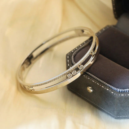 [✨ROSE💎]Move Romane Diamond Bangle Bracelet
