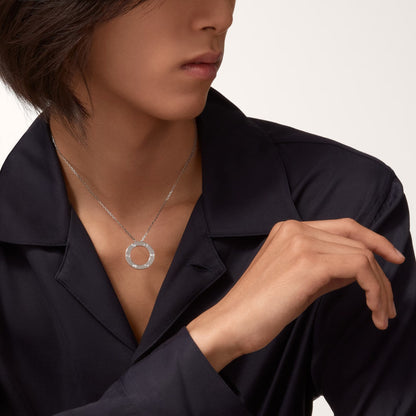 [✨ROSE💎]LOVE NECKLACE 16MM 3 DIAMONDS