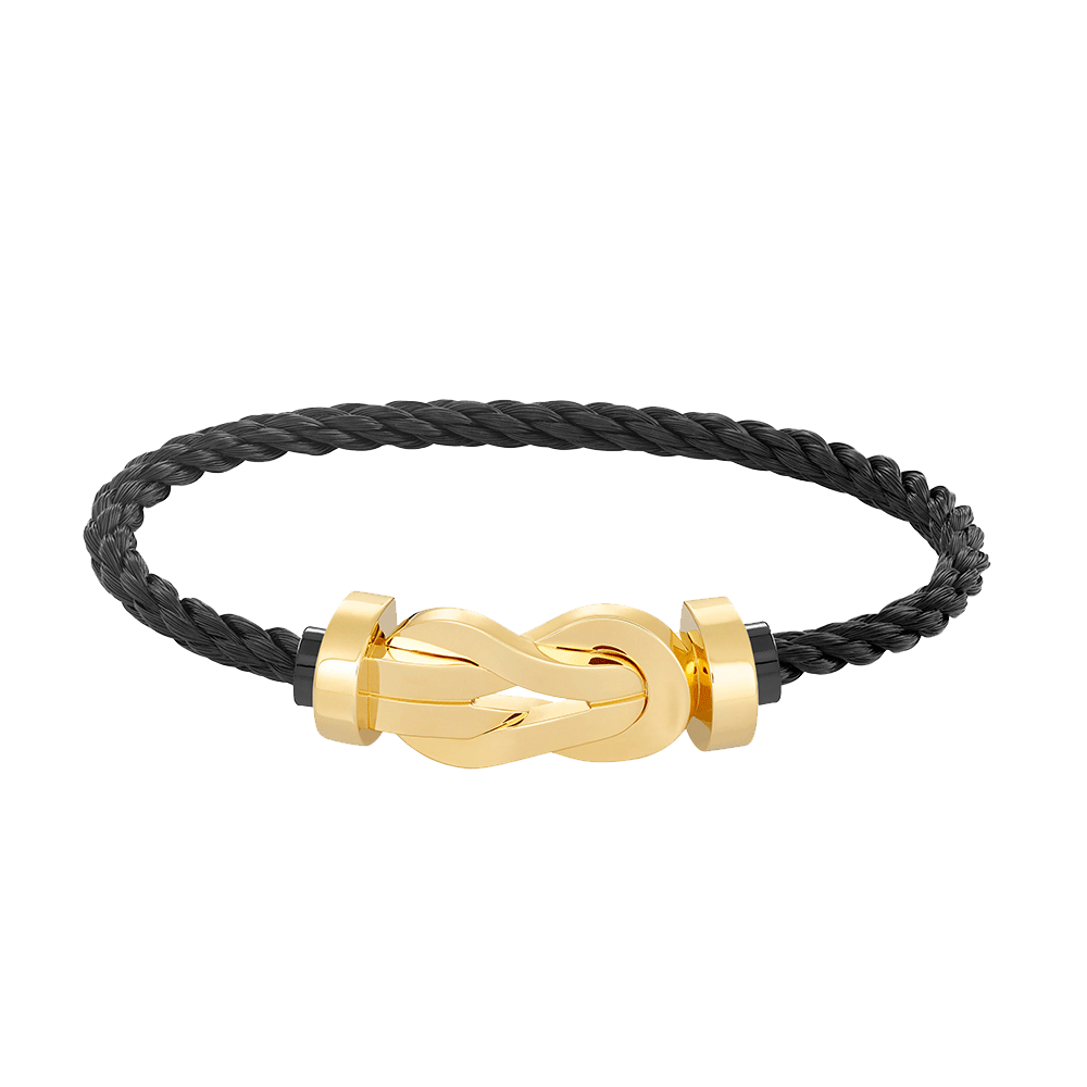 [✨ROSE💎]CHANCE LARGE 8 FIGURE BUCKLE NO DIAMOND BRACELET GOLD