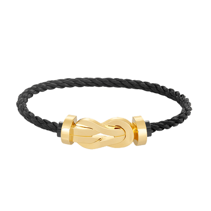 [✨ROSE💎]CHANCE LARGE 8 FIGURE BUCKLE NO DIAMOND BRACELET GOLD