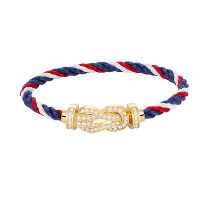 [✨ROSE💎]CHANCE LARGE 8 FIGURE BUCKLE FULLDIAMOND BRACELET GOLD