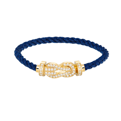 [✨ROSE💎]CHANCE LARGE 8 FIGURE BUCKLE FULLDIAMOND BRACELET GOLD