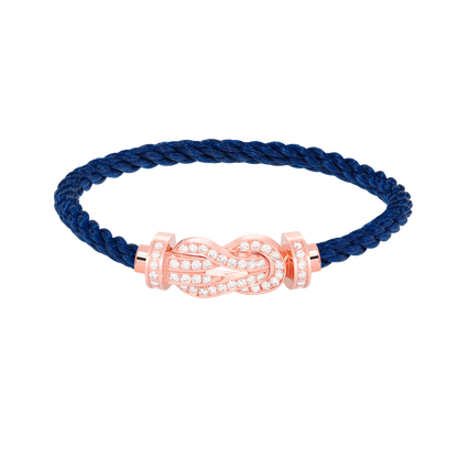 [✨ROSE💎]CHANCE LARGE 8 FIGURE BUCKLE FULL DIAMOND BRACELET ROSE GOLD
