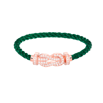 [✨ROSE💎]CHANCE LARGE 8 FIGURE BUCKLE FULL DIAMOND BRACELET ROSE GOLD