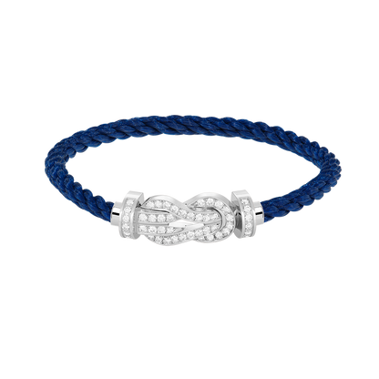 [✨ROSE💎]CHANCE LARGE 8 FIGURE BUCKLE FULL DIAMOND BRACELET SILVER