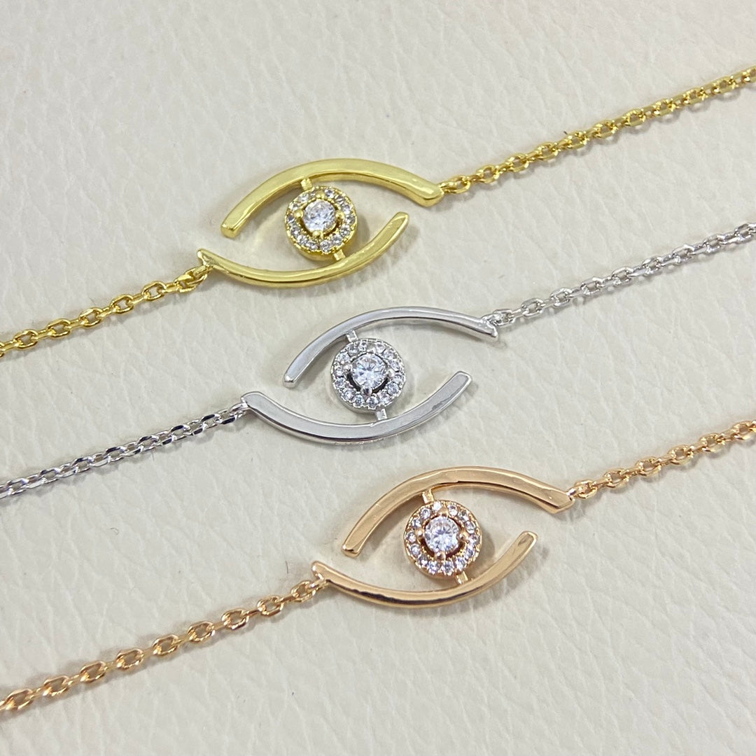 [✨ROSE💎]Lucky Eye Pave-Set Diamond Bracelet