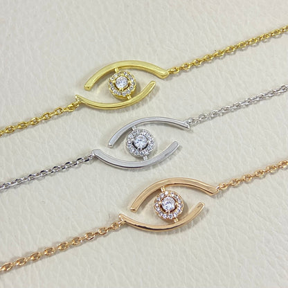 [✨ROSE💎]Lucky Eye Pave-Set Diamond Bracelet