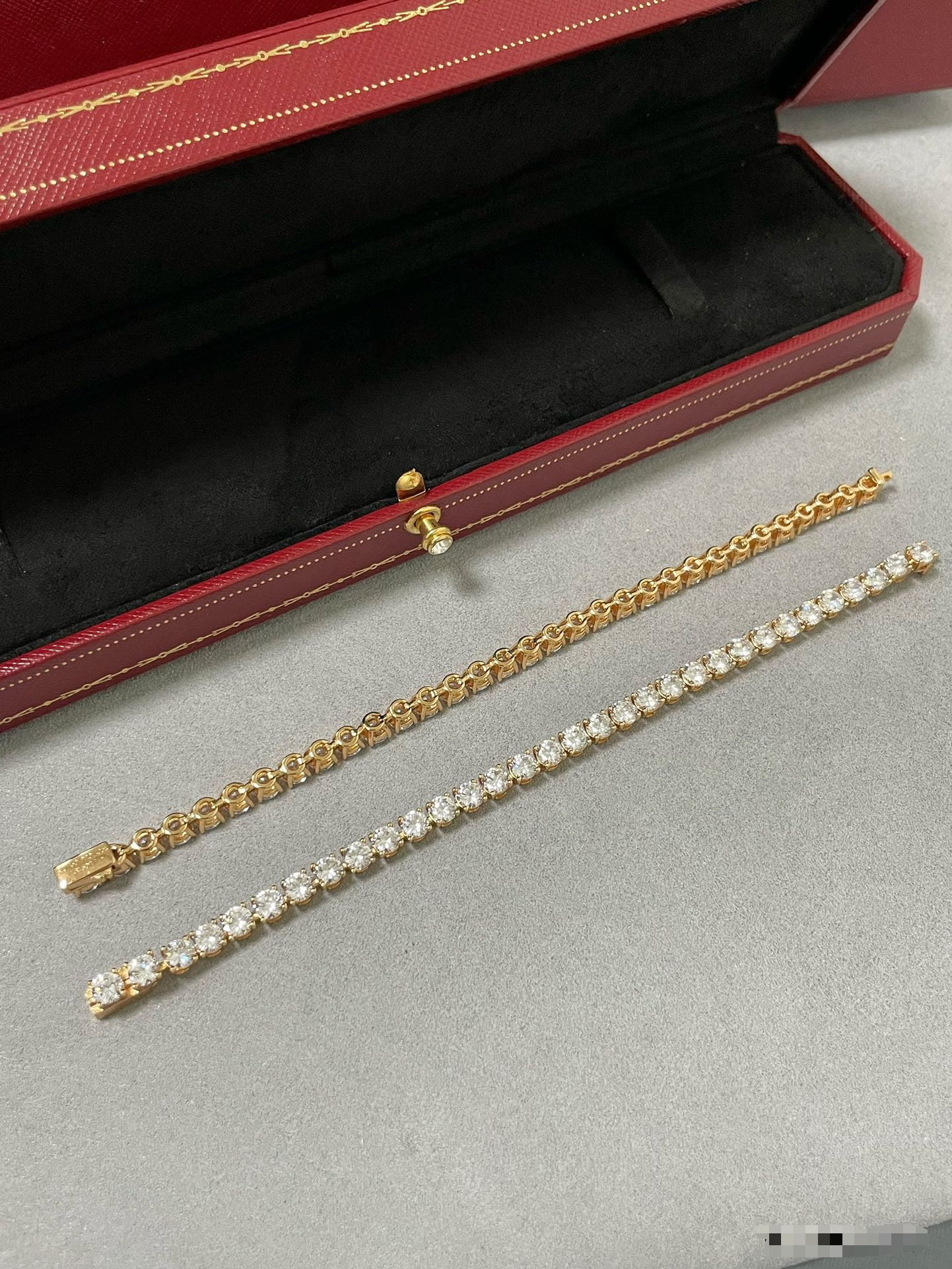 [✨ROSE💎]TENNIS BRACELET WITH FULL DIAMOND SETTING