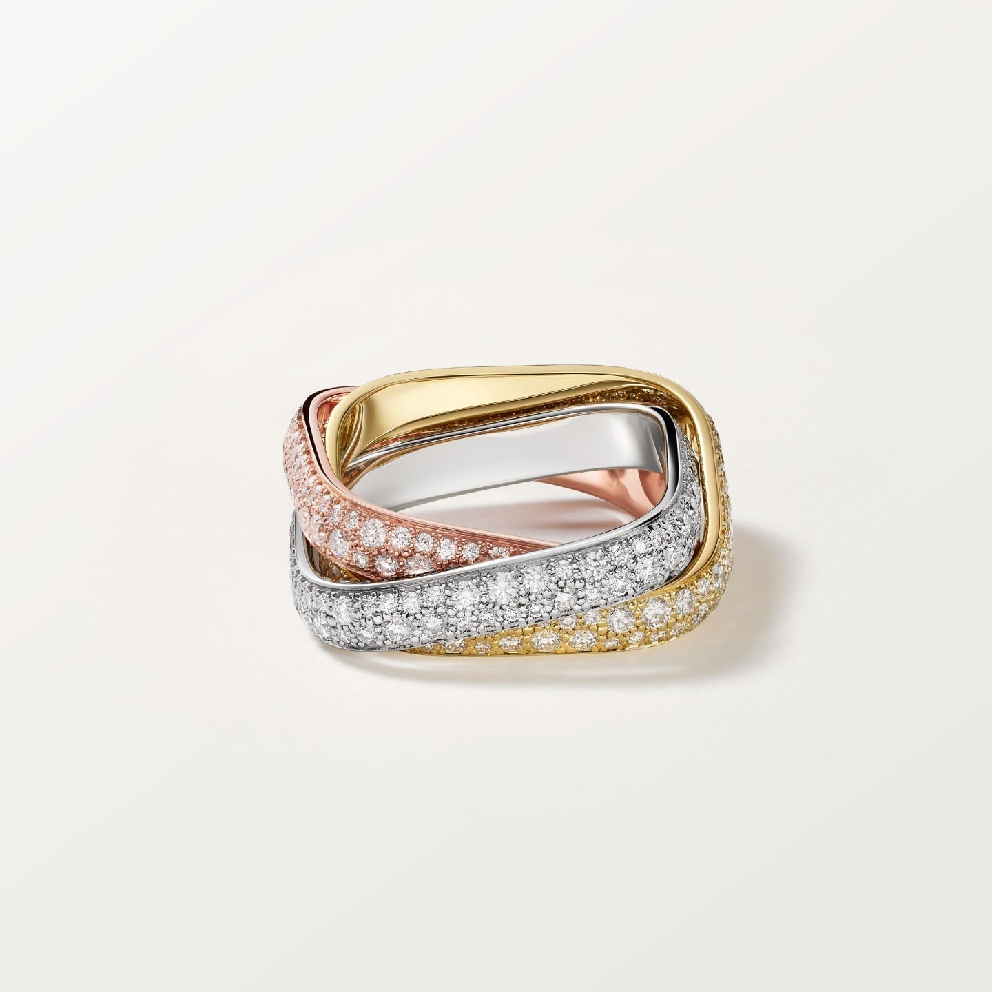 [✨ROSE💎]TRINITY 3.5MM CUSHION RING COLLECTION