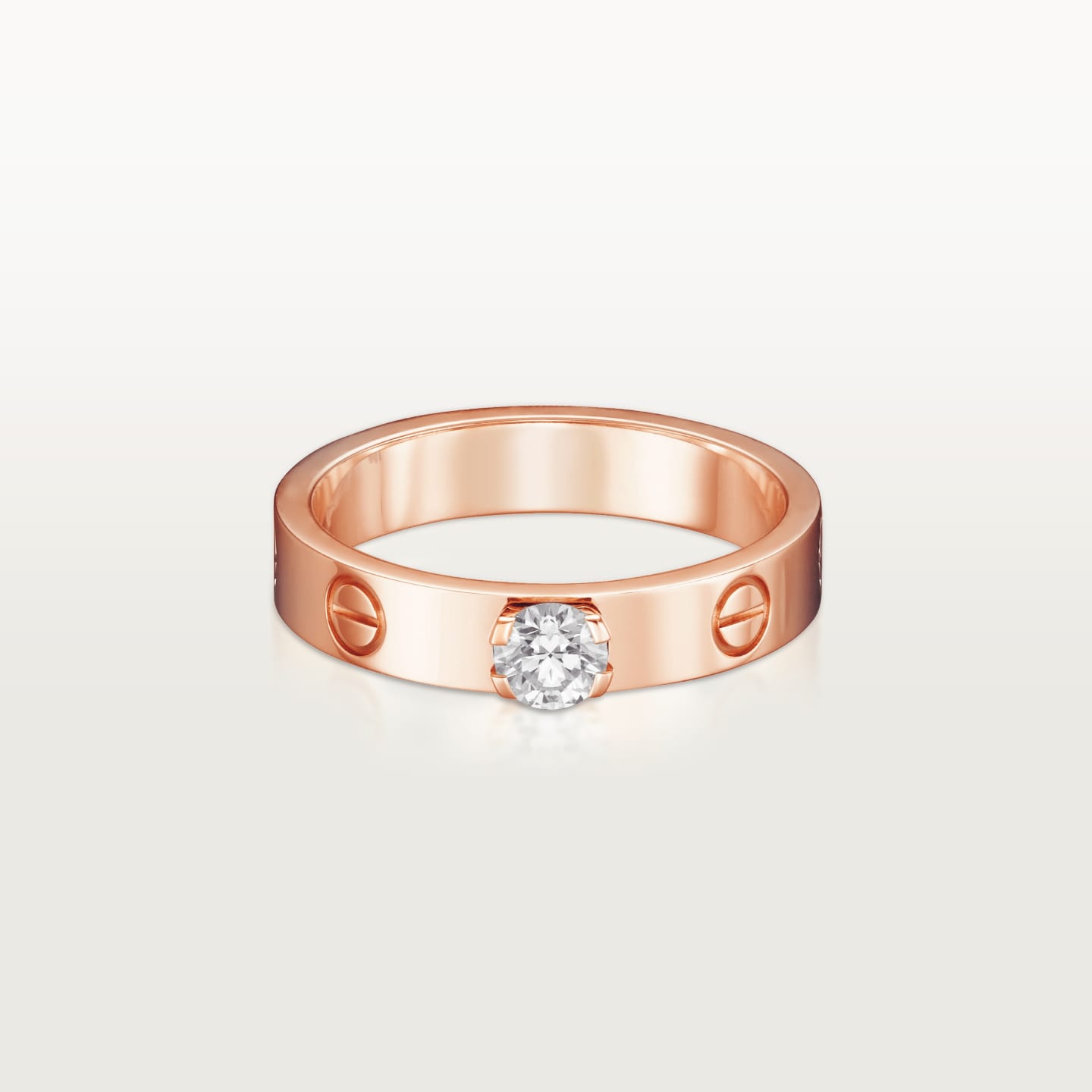 [✨ROSE💎]LOVE RING 3.6MM 1 BIG DIAMOND