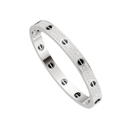 [✨ROSE💎]LOVE BRACELET 6.1MM DIAMOND-PAVED CERAMIC
