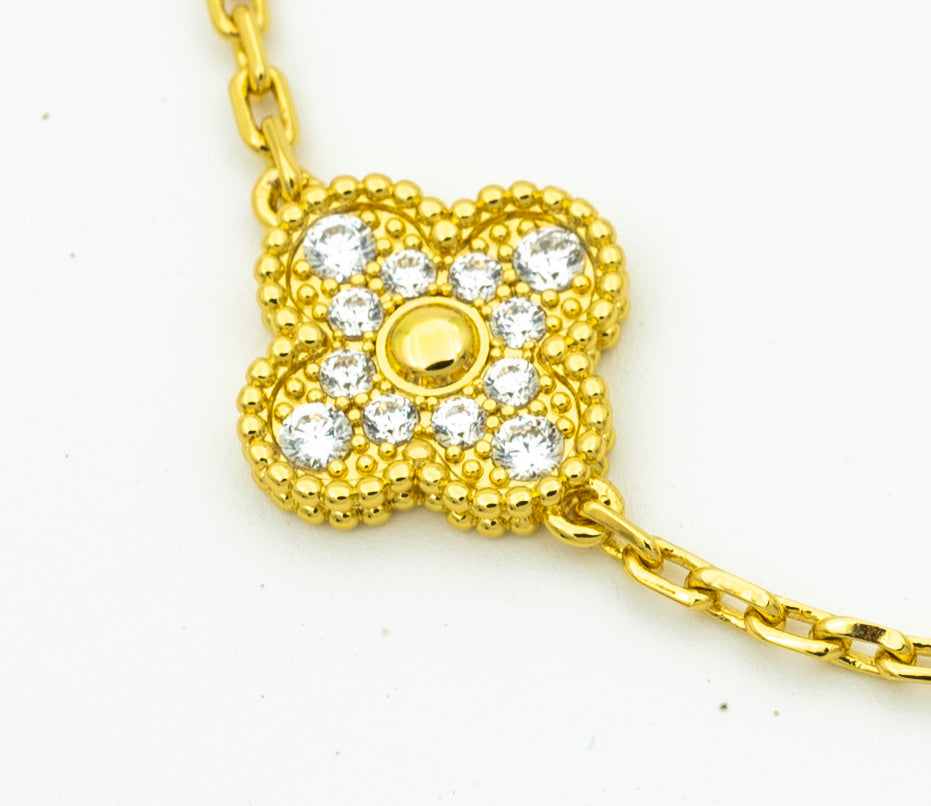 [✨ROSE💎] CLOVER 5 MOTIF LASER BRACELET COLLECTION