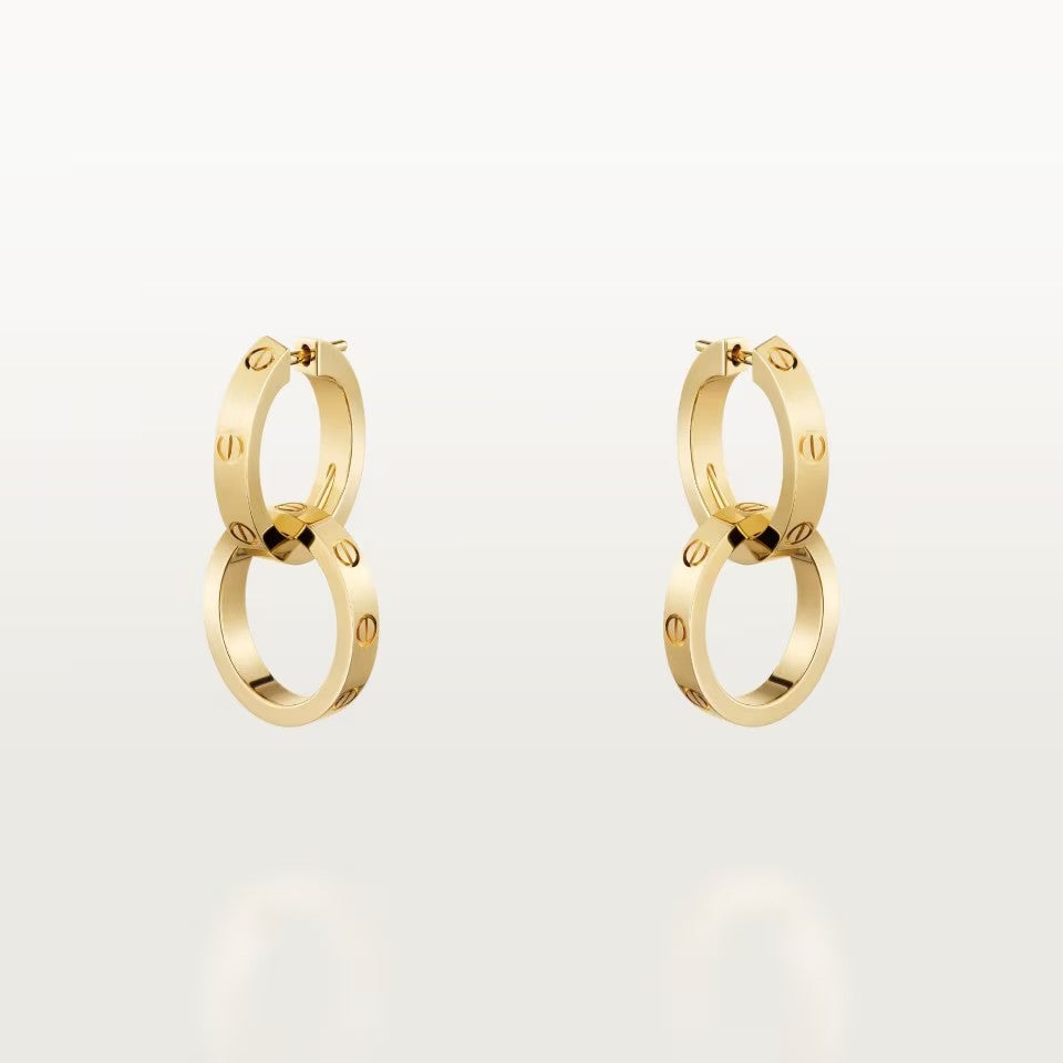 [✨ROSE💎]LOVE 3.3MM DANGLE EARRINGS