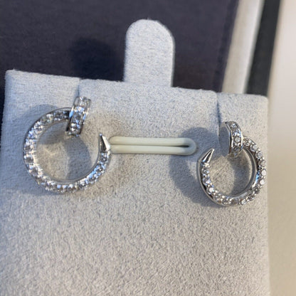 [✨ROSE💎]JUSTE EARRINGS SILVER DIAMONDS