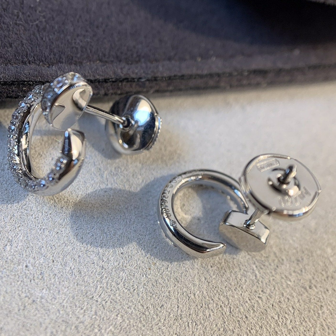 [✨ROSE💎]JUSTE EARRINGS SILVER DIAMONDS