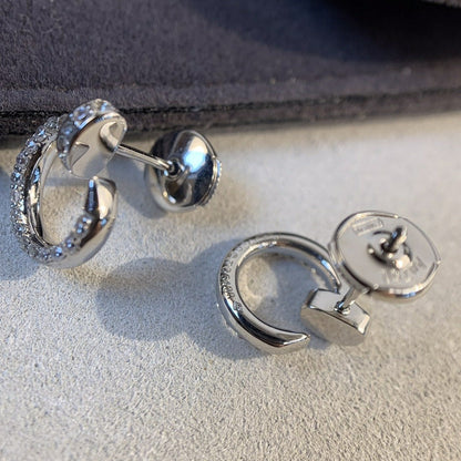 [✨ROSE💎]JUSTE EARRINGS SILVER DIAMONDS