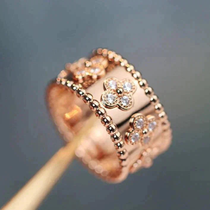 [✨ROSE💎]CLOVER KALEIDOSCOPE RING 10MM