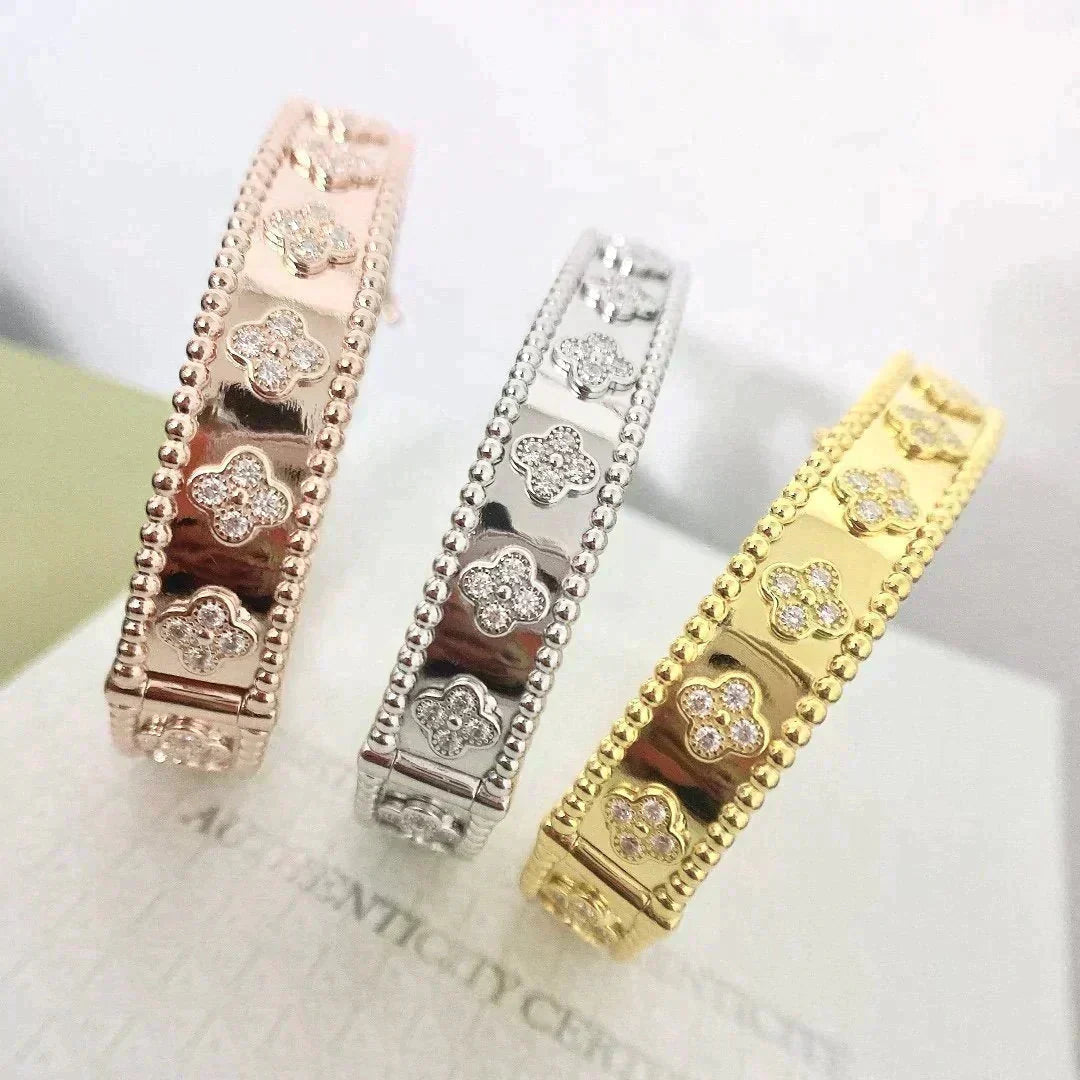 [✨ROSE💎]CLOVER BRACELET 8MM DIAMONDS