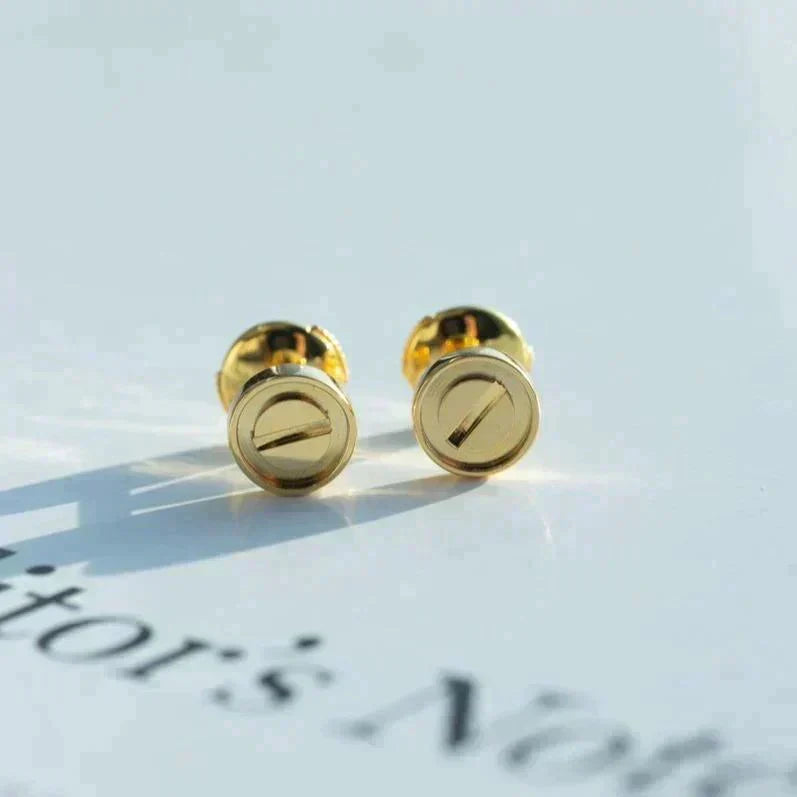 [✨ROSE💎]LOVE EARRINGS GOLD 10MM
