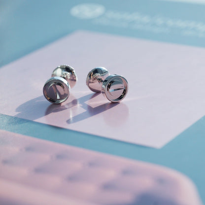[✨ROSE💎]LOVE EARRINGS SILVER 10MM