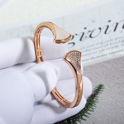 [✨ROSE💎]DREAM BRACELET OPEN PINK GOLD MOP DIAMOND