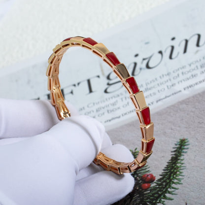 [✨ROSE💎]SERPENTI BRACELET PINK GOLD RUBELLITE