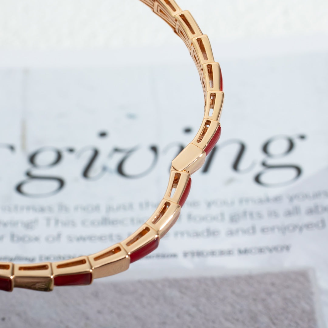 [✨ROSE💎]SERPENTI BRACELET PINK GOLD RUBELLITE