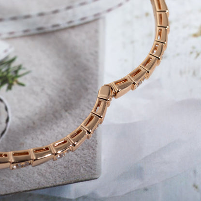 [✨ROSE💎]SERPENTI SMALL BRACELET PINK GOLD DIAMOND