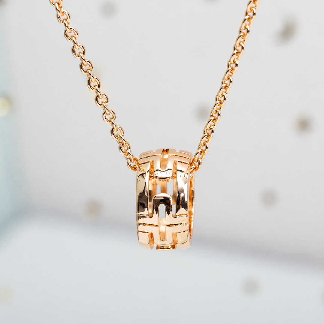 [✨ROSE💎]PARENTESI NECKLACE PINK GOLD