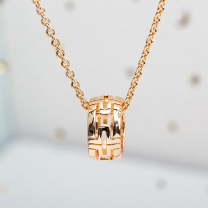 [✨ROSE💎]PARENTESI NECKLACE PINK GOLD