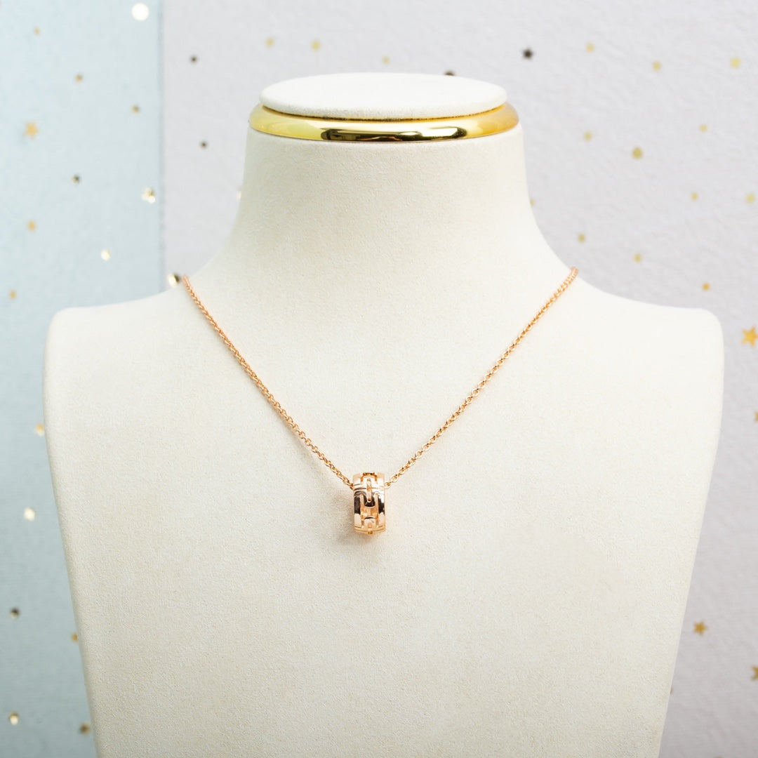 [✨ROSE💎]PARENTESI NECKLACE PINK GOLD