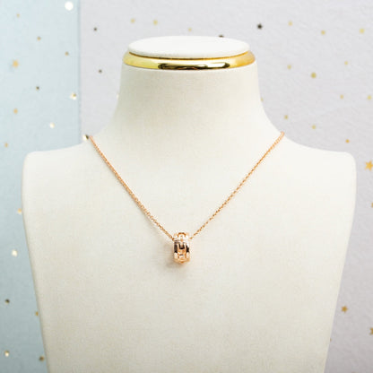 [✨ROSE💎]PARENTESI NECKLACE PINK GOLD