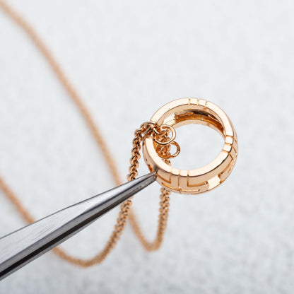 [✨ROSE💎]PARENTESI NECKLACE PINK GOLD