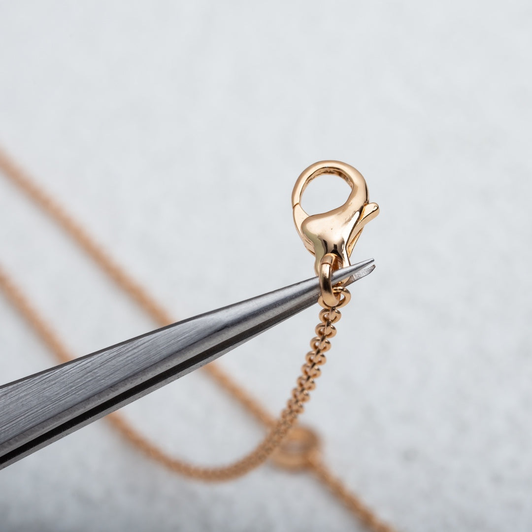 [✨ROSE💎]PARENTESI NECKLACE PINK GOLD