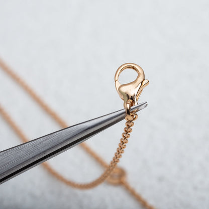 [✨ROSE💎]PARENTESI NECKLACE PINK GOLD