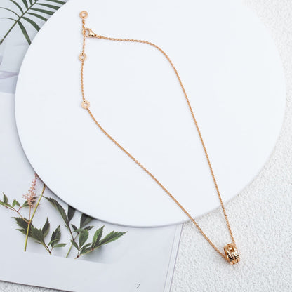 [✨ROSE💎]PARENTESI NECKLACE PINK GOLD
