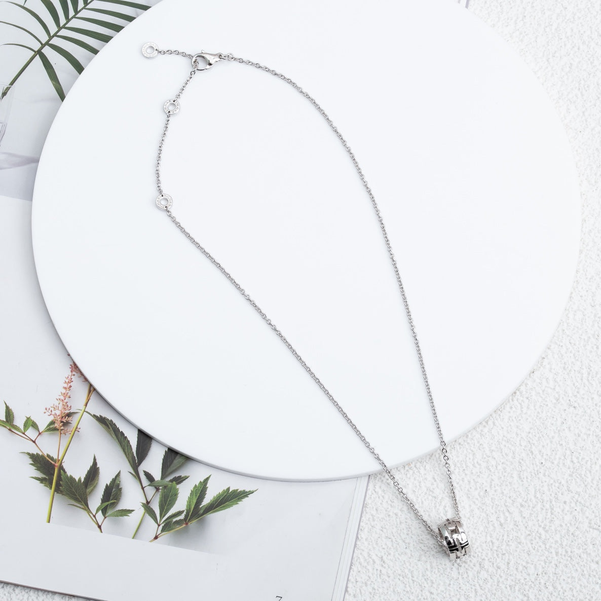 [✨ROSE💎]PARENTESI NECKLACE SILVER