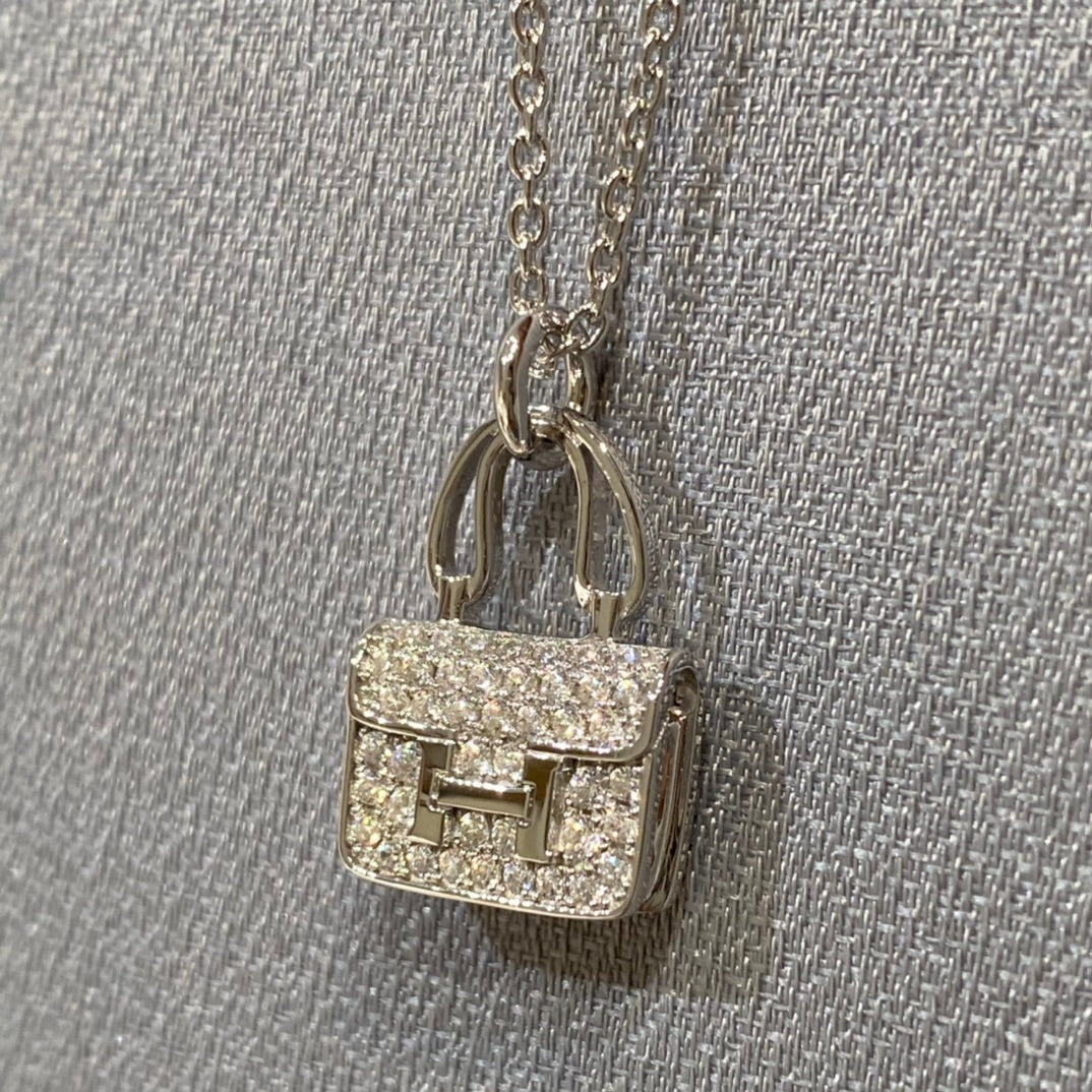 [✨ROSE💎]CONSTANCE PEDANT DIAMOND NECKLACE