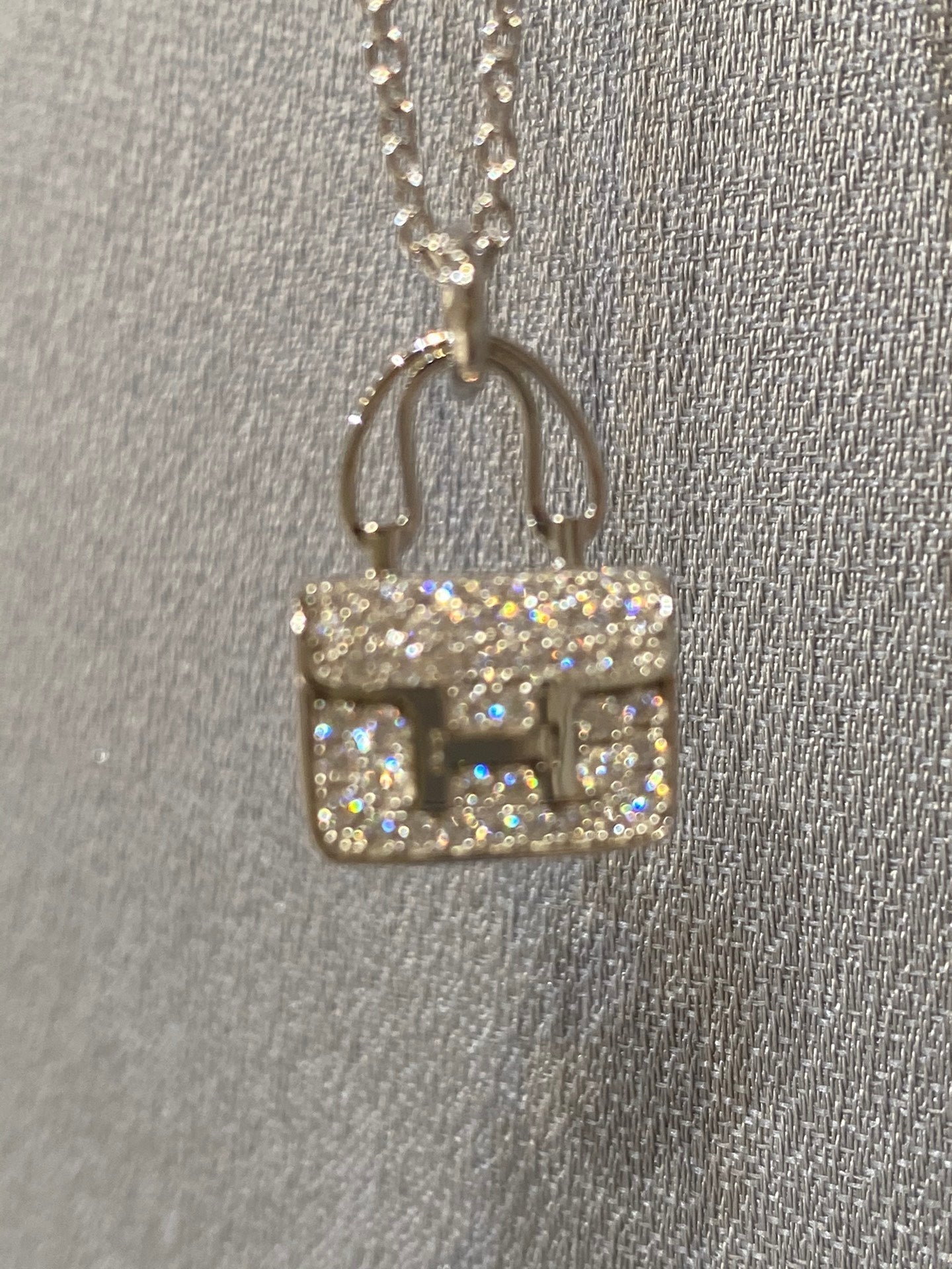 [✨ROSE💎]CONSTANCE PEDANT DIAMOND NECKLACE