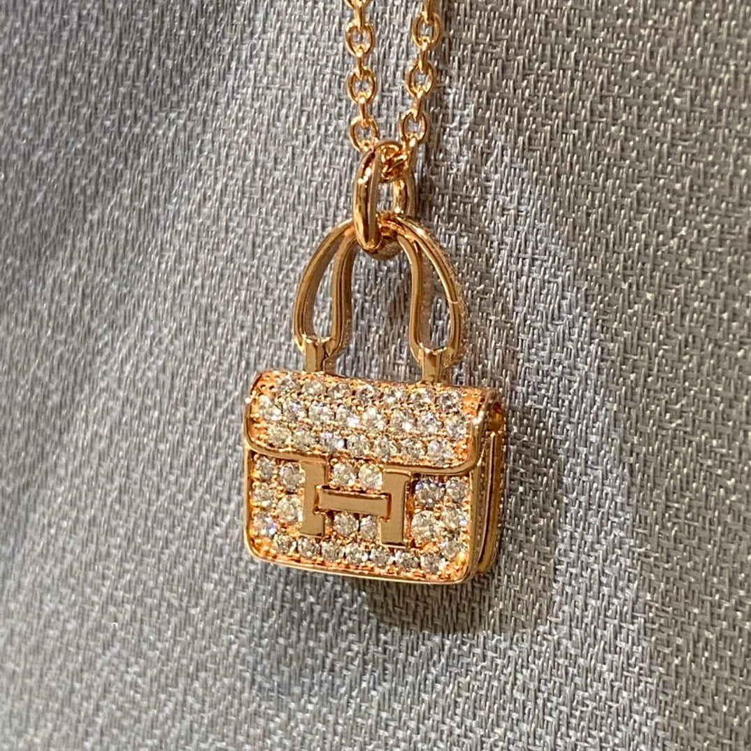 [✨ROSE💎]CONSTANCE PEDANT DIAMOND NECKLACE