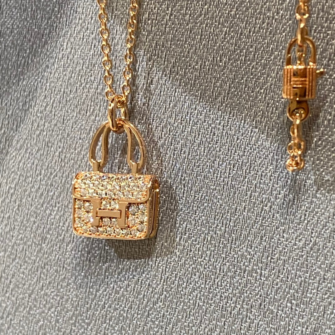 [✨ROSE💎]CONSTANCE PEDANT DIAMOND NECKLACE