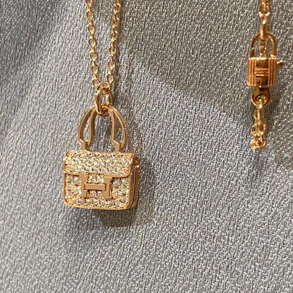 [✨ROSE💎]CONSTANCE PEDANT DIAMOND NECKLACE
