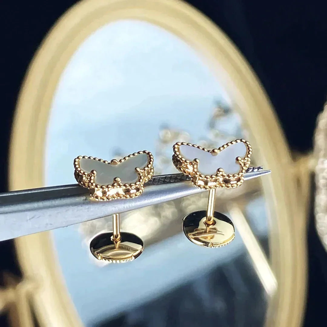 [✨ROSE💎]SWEET BUTTERFLY MOP EARSTUDS