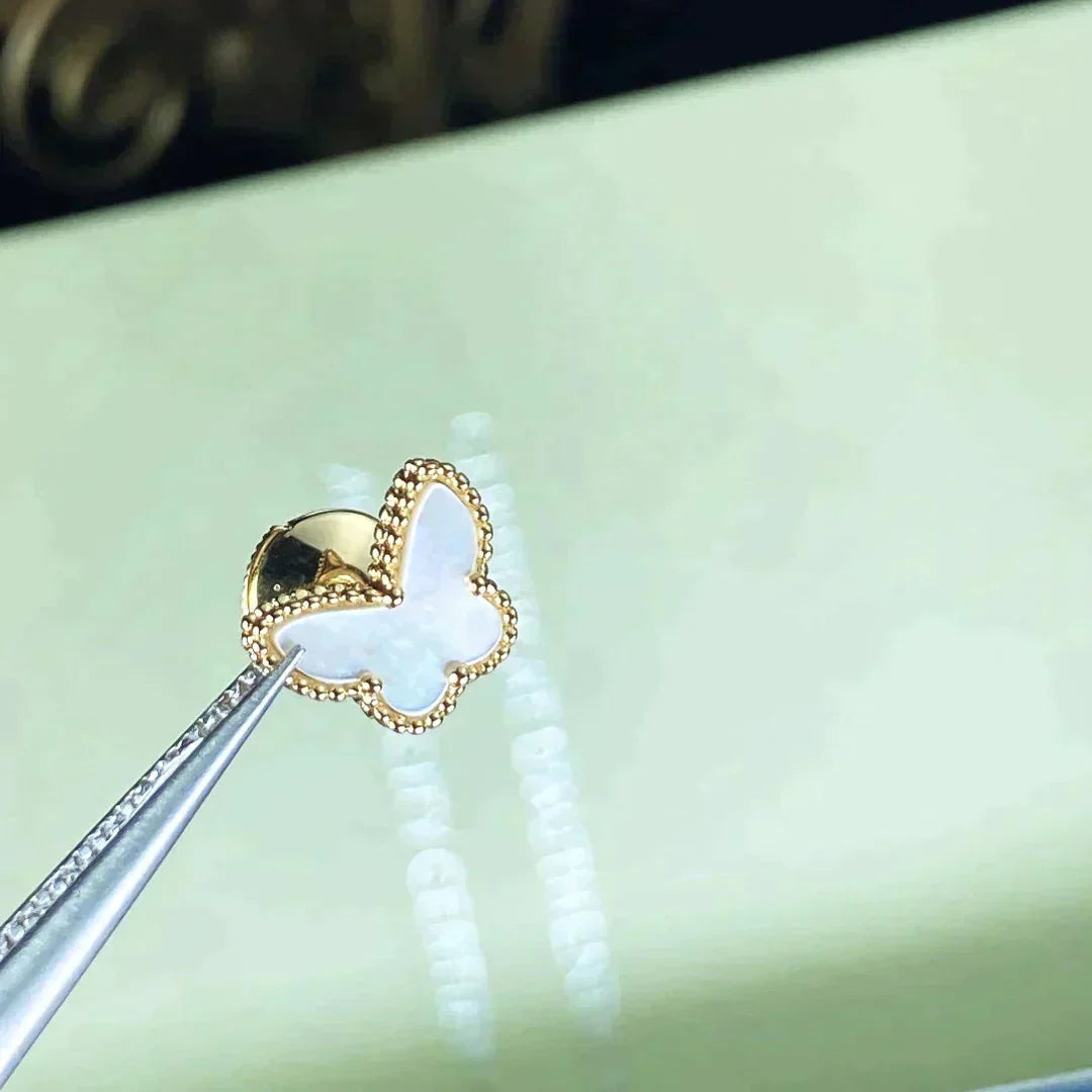 [✨ROSE💎]SWEET BUTTERFLY MOP EARSTUDS
