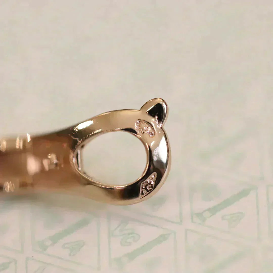 [✨ROSE💎]CLOVER MEDIUM 1 MOTIFS FUll DIAMOND EARRINGS
