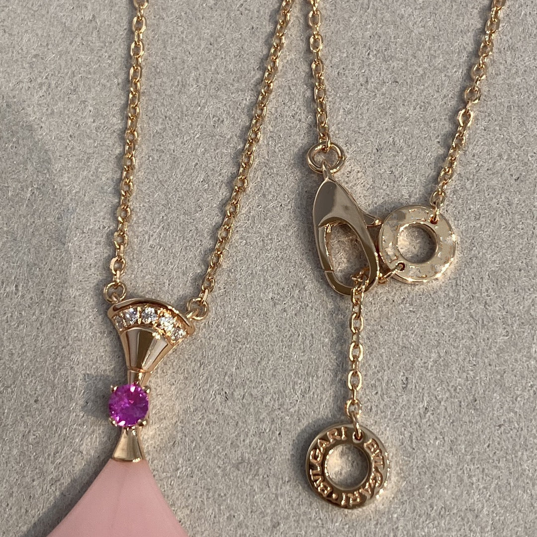 [✨ROSE💎]DREAM NECKLACE PINK OPAL