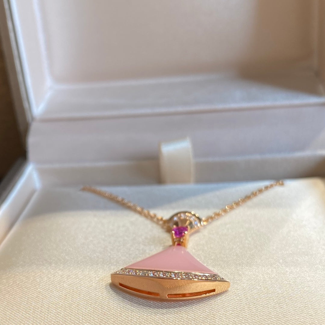 [✨ROSE💎]DREAM NECKLACE PINK OPAL