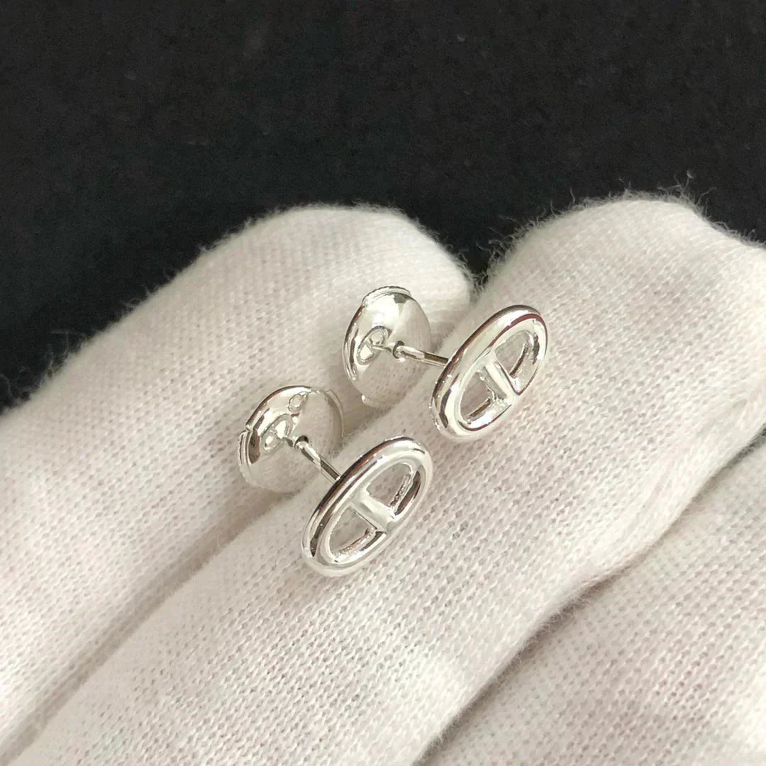 [✨ROSE💎]CHAINE SMALL EARRINGS GOLD AND SILVER