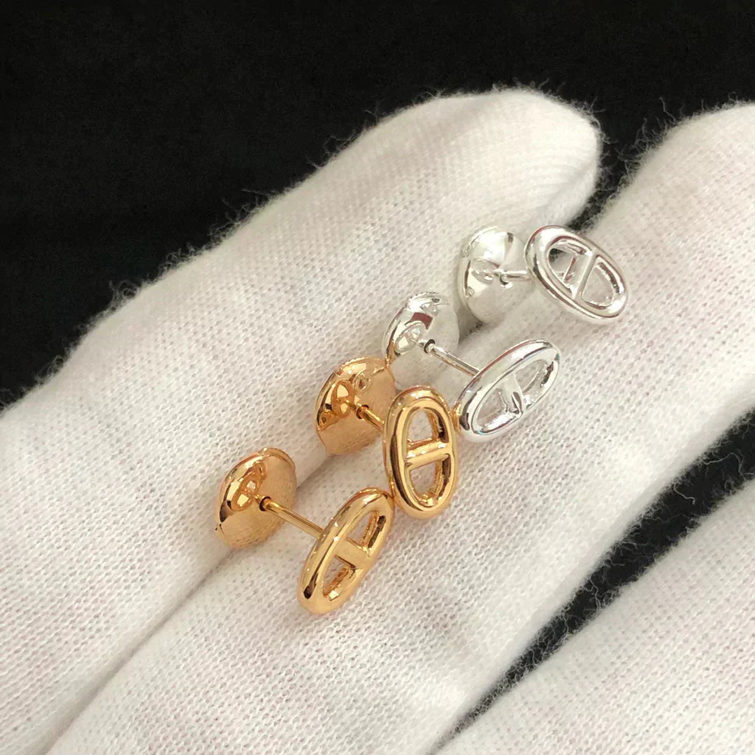 [✨ROSE💎]CHAINE SMALL EARRINGS GOLD AND SILVER