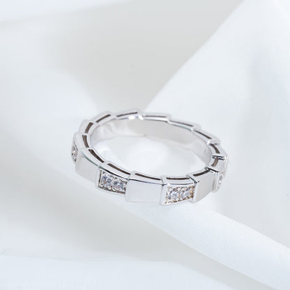 [✨ROSE💎]SERPENTI RING SILVER  3MM